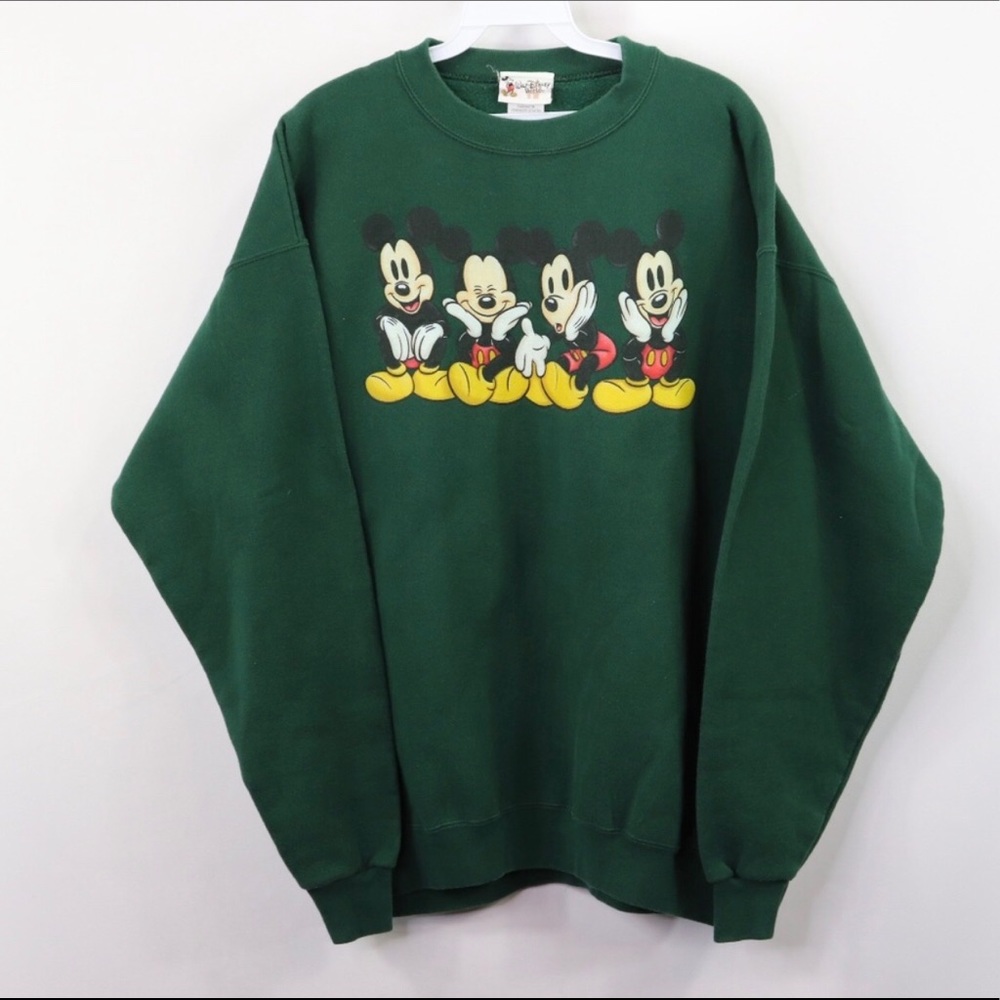 vintage disney mickey mouse crew neck sweatshirt